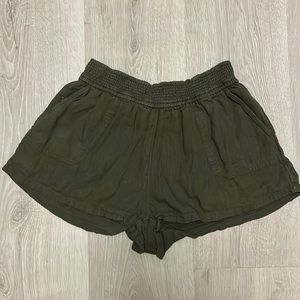 Army green Abercrombie shorts